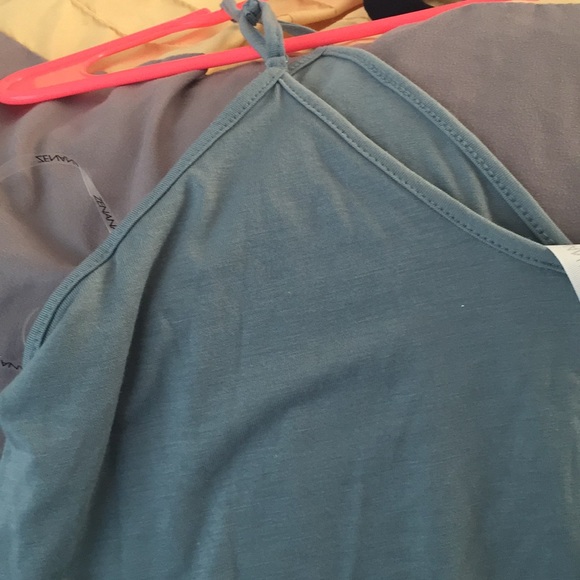 LAST 1! New Blue Gray Vneck Maxi Dress - Picture 4 of 5